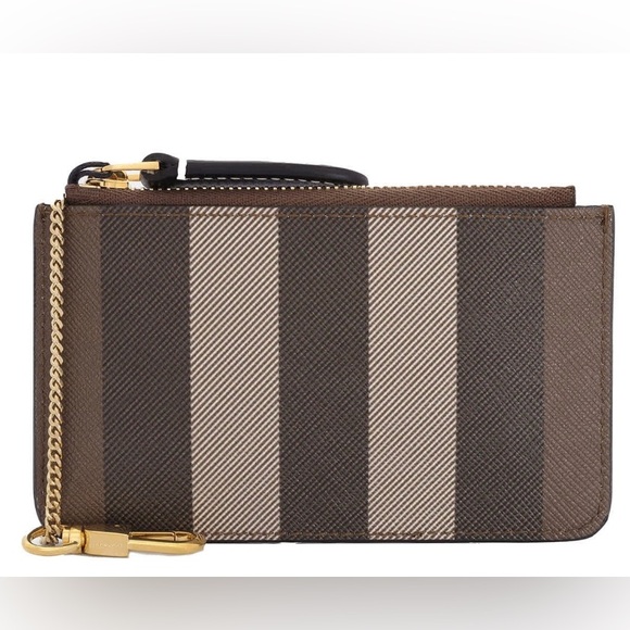 Burberry check coin case with chain - Picture 4 of 6